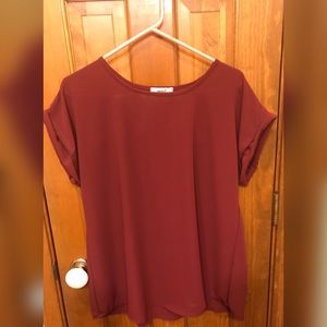Maroon Rue 21 Blouse